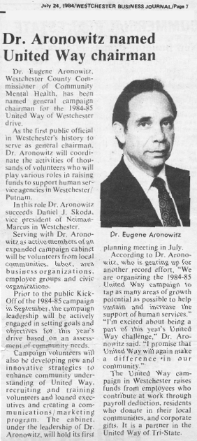 United Way 1985 Campaign 1S